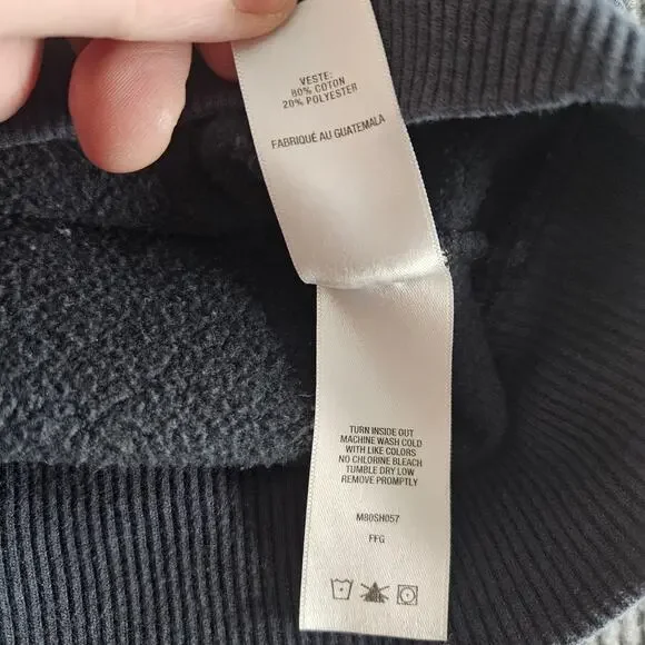 Cabelas Sweatshirt Mens 3XL Gray Quarter Zip Mock Fleece Pullover Embroidered - Picture 12 of 12